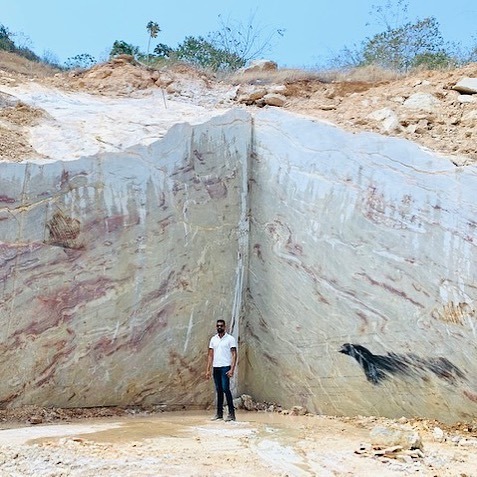 A photo of a Marble Quarry in Brazil.